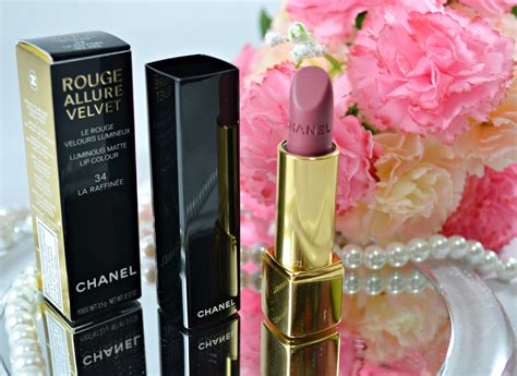 rouge allure velvet 34 la raffinee|la raffinee chanel rouge.